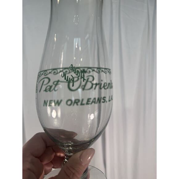 Set of 4 Pat O’brien’s hurricane glasses New Orleans souvenir barware cocktail - Picture 3 of 6
